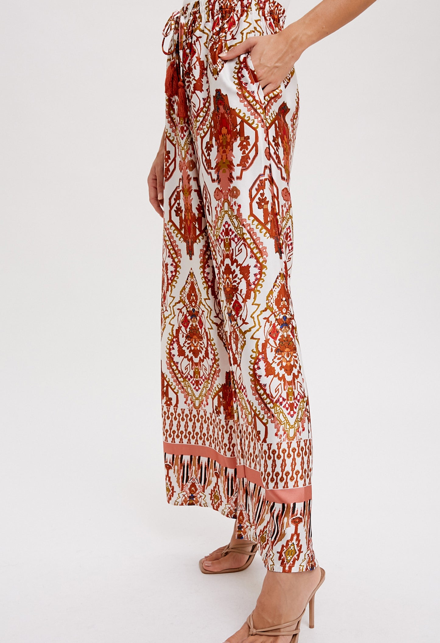 Bohemian Wide Leg Palazzo Pants