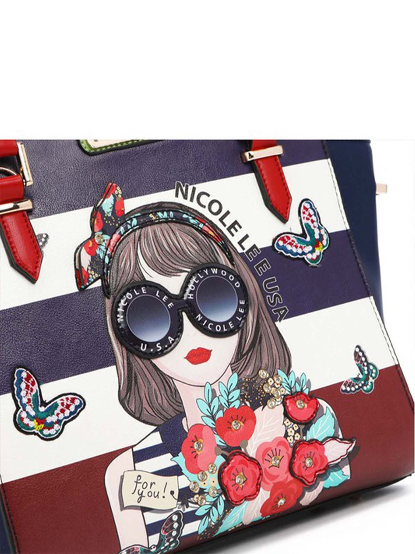 Judith Loves Flower Structured Satchel