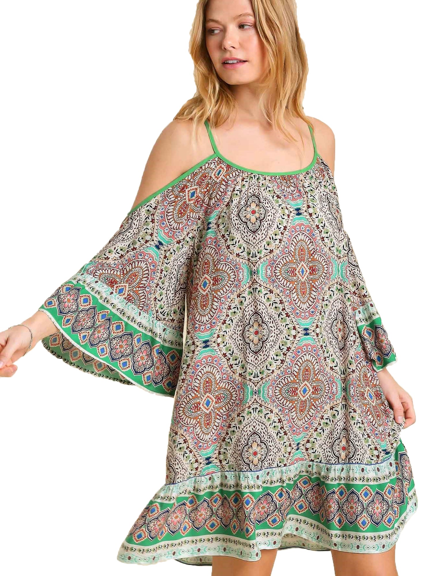 Open shoulder summer dress cheap