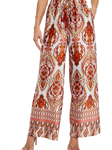 Bohemian Wide Leg Palazzo Pants