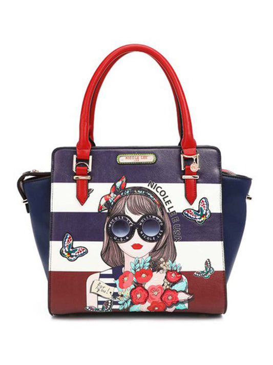 Judith Loves Flower Structured Satchel