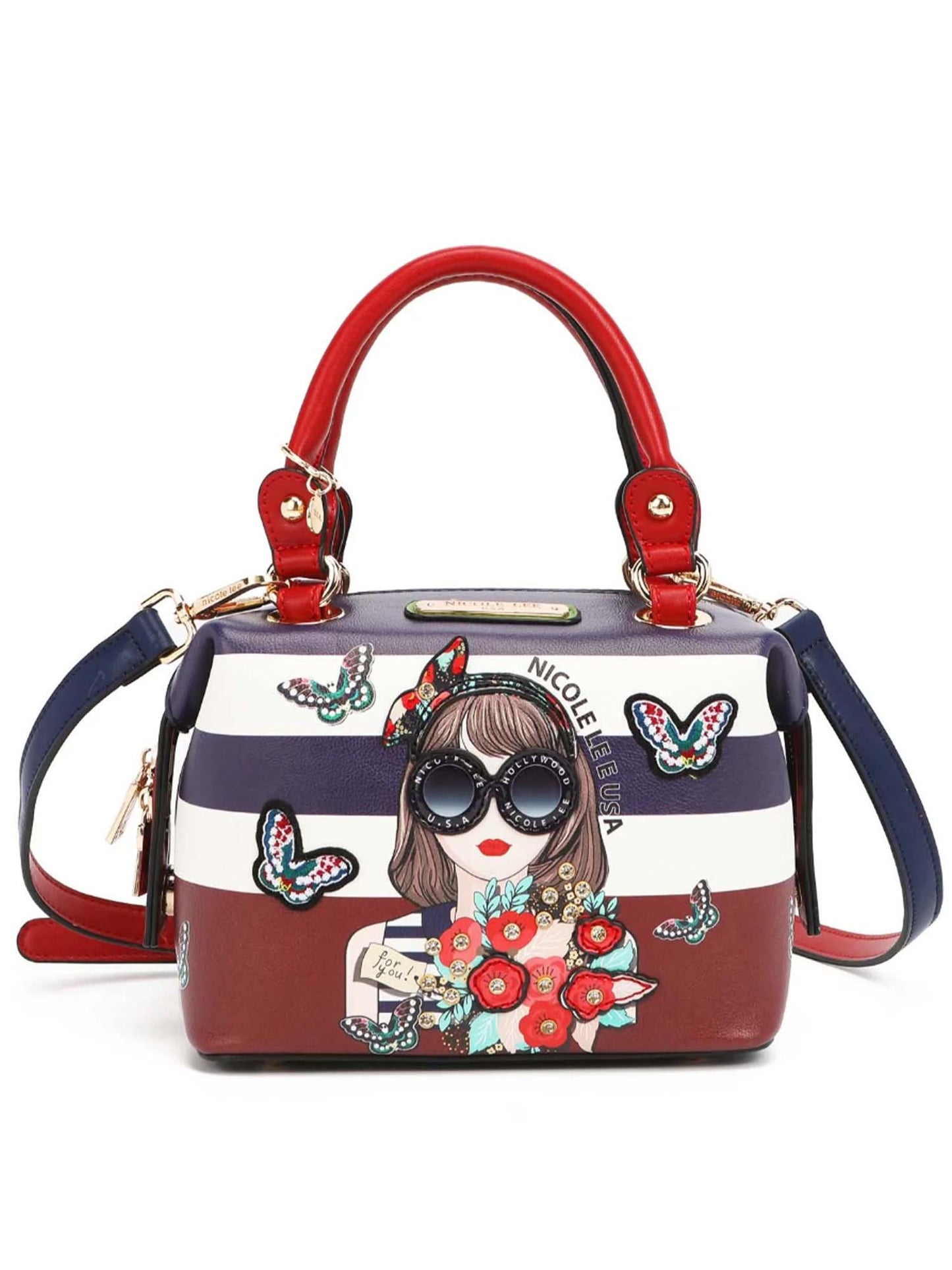 Judith Loves Flower Top Handle Crossbody