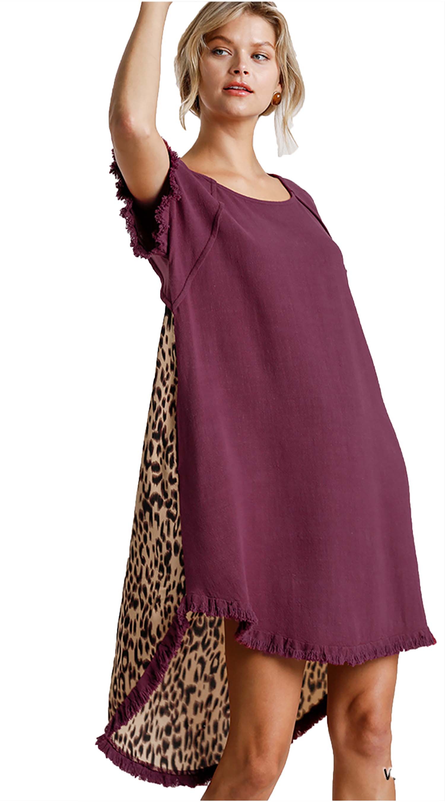 Color block Linen Blend Round Neck Leopard Print Dress – Kobe Lou Inc Color block Linen Blend Round Neck Leopard Print Dress – Kobe Lou Inc